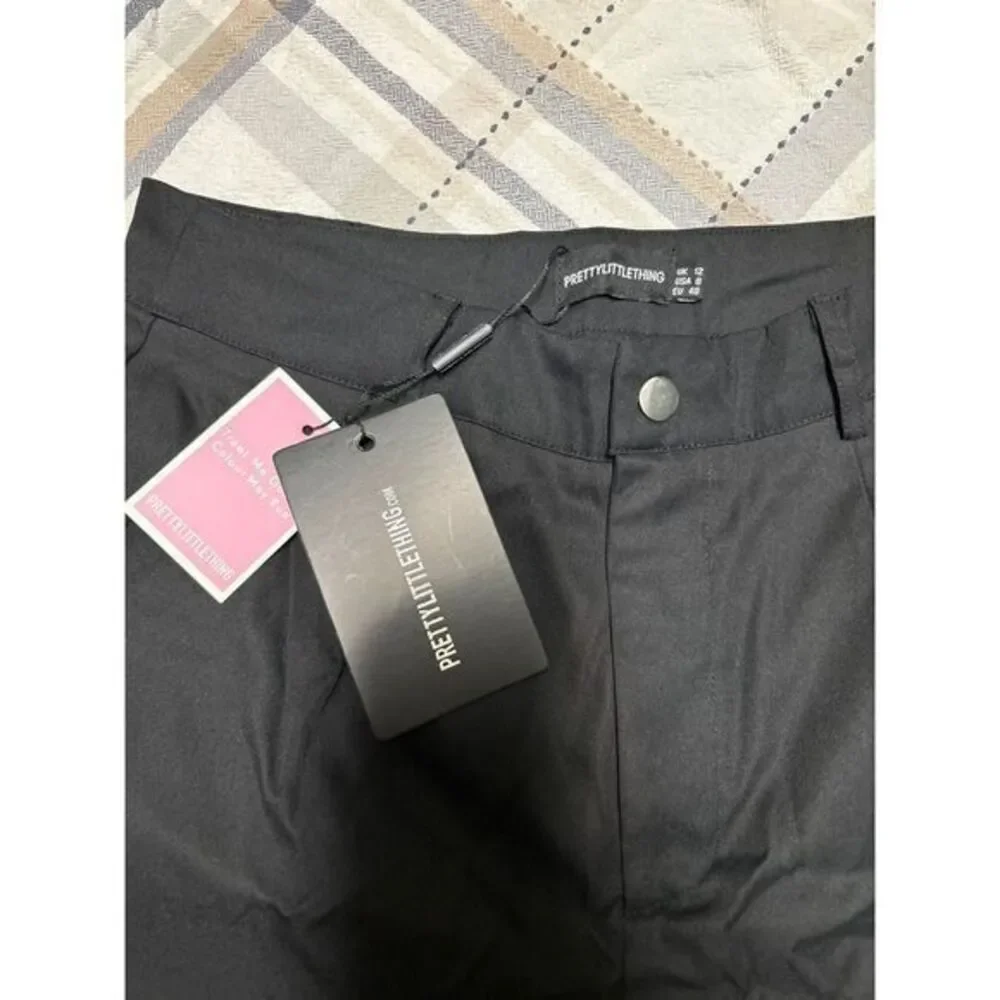 Pretty Little Thing women pants‎ size 12 NWT black